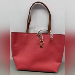 Anne Klein Faux Leather Large Satchel Tote Bag NWOT MSRP $98